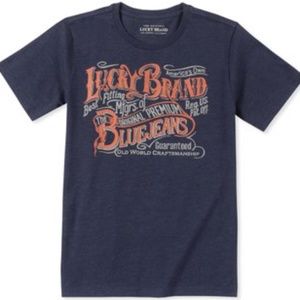 Lucky Brand Peacoat Heather Boy 4/5 Premium Tee